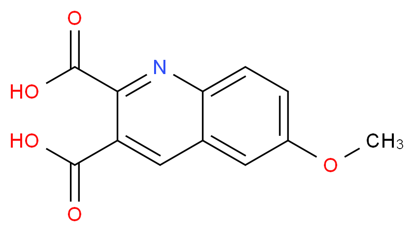 6-METHOXYQUINOLINE-2,3-DICARBOXYLIC ACID_分子结构_CAS_92513-52-5)