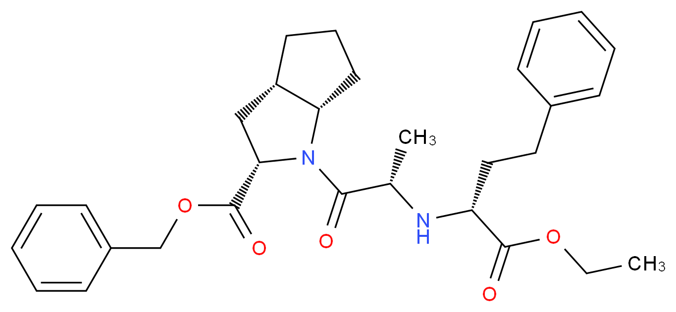 2-[N-[(R)-1-Ethoxycarbonyl-3-phenylpropyl]-L-alanyl]-(1S,3S,5S)-2-azabicyclo[3.3.0]octane-3-carboxylic Acid, Benzyl Ester_分子结构_CAS_1356382-68-7)