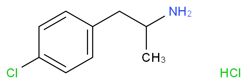 DL-p-Chloroamphetamine hydrochloride_分子结构_CAS_3706-38-5)