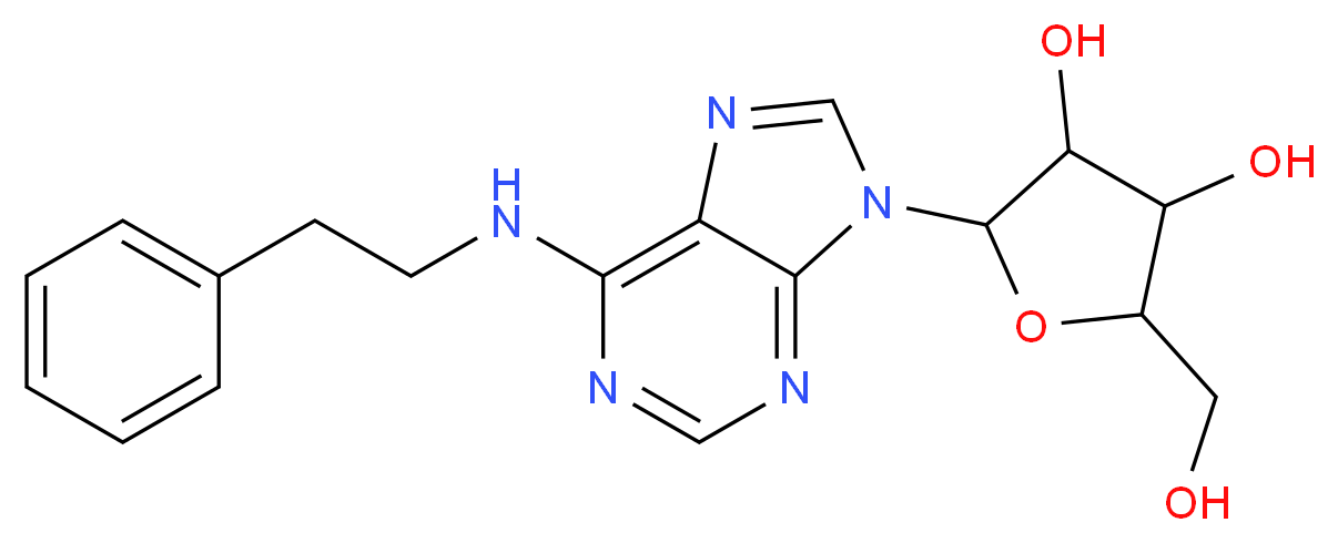 N6-(2-Phenylethyl)adenosine_分子结构_CAS_20125-39-7)