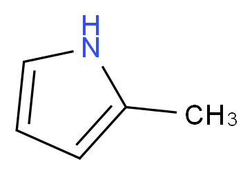 2-methyl-1H-pyrrole_分子结构_CAS_)