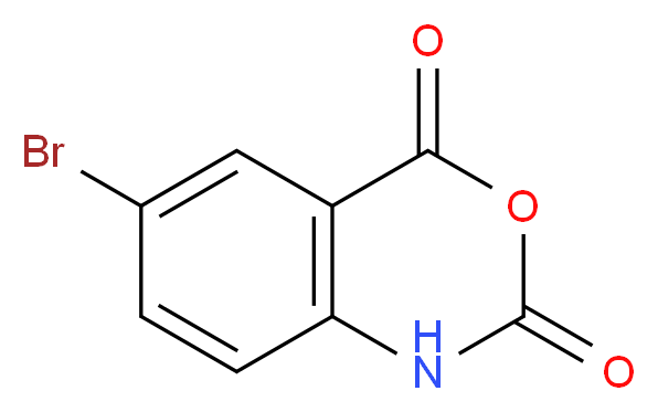 6-bromo-2,4-dihydro-1H-3,1-benzoxazine-2,4-dione_分子结构_CAS_4692-98-2