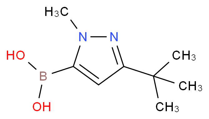 1-METHYL-3-TERT-BUTYL-1H-PYRAZOLE-5-BORONIC ACID_分子结构_CAS_)