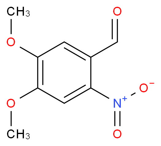 4,5-dimethoxy-2-nitrobenzaldehyde_分子结构_CAS_20357-25-9