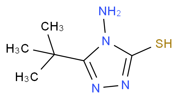 4-Amino-5-tert-butyl-4H-1,2,4-triazole-3-thiol_分子结构_CAS_73396-58-4)