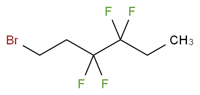 1-bromo-3,3,4,4-tetrafluorohexane_分子结构_CAS_151831-48-0