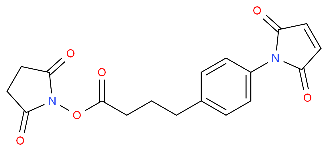 N-Succinimidyl 4-(p-Maleimidophenyl)butyrate_分子结构_CAS_79886-55-8)