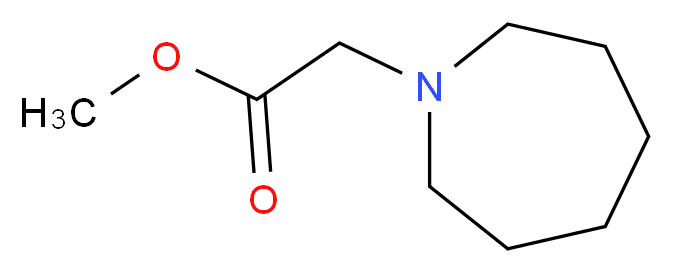 methyl 2-(azepan-1-yl)acetate_分子结构_CAS_99065-22-2