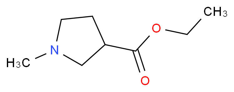 ethyl 1-methylpyrrolidine-3-carboxylate_分子结构_CAS_14398-95-9