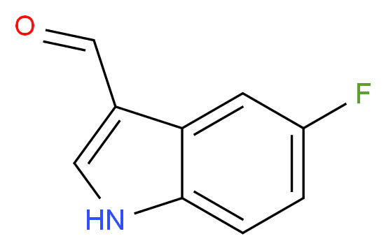 5-氟吲哚-3-甲醛_分子结构_CAS_2338-71-8)