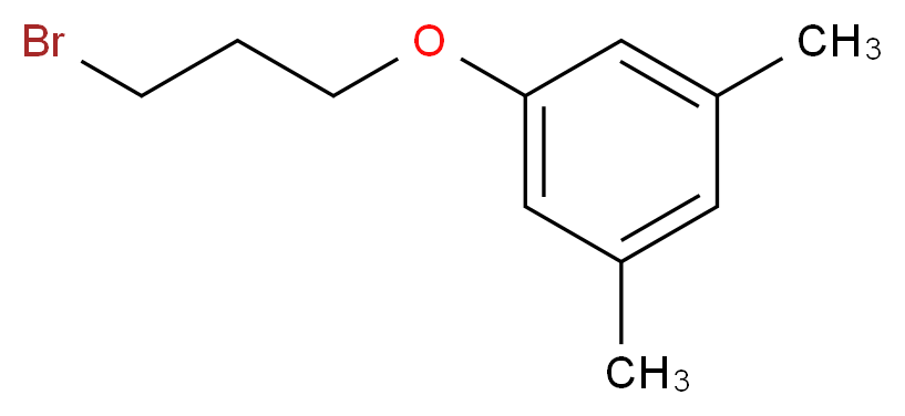 1-(3-bromopropoxy)-3,5-dimethylbenzene_分子结构_CAS_3245-53-2