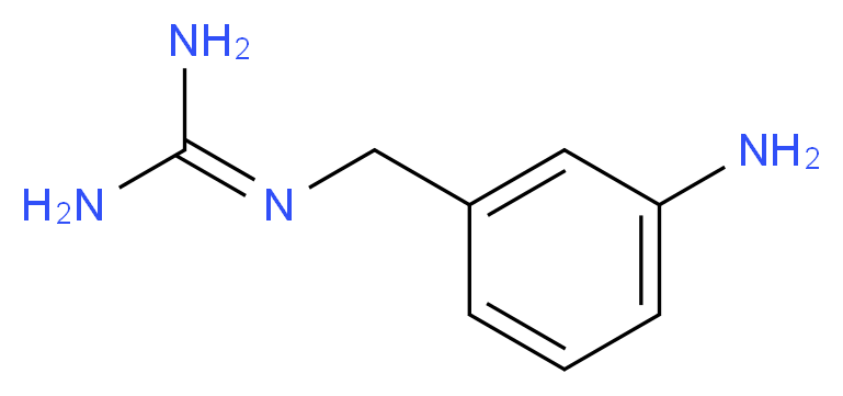 N''-[(3-aminophenyl)methyl]guanidine_分子结构_CAS_93338-62-6