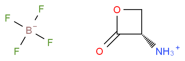 (3S)-2-oxooxetan-3-aminium; tetrafluoroboranuide_分子结构_CAS_403655-97-0