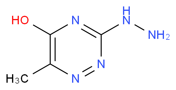 3-Hydrazino-6-methyl-[1,2,4]triazin-5-ol_分子结构_CAS_38736-23-1)