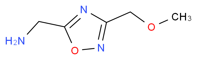 1-[3-(methoxymethyl)-1,2,4-oxadiazol-5-yl]methanamine_分子结构_CAS_915920-22-8)