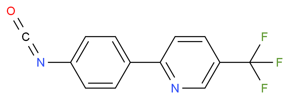 2-(4-isocyanatophenyl)-5-(trifluoromethyl)pyridine_分子结构_CAS_906352-73-6