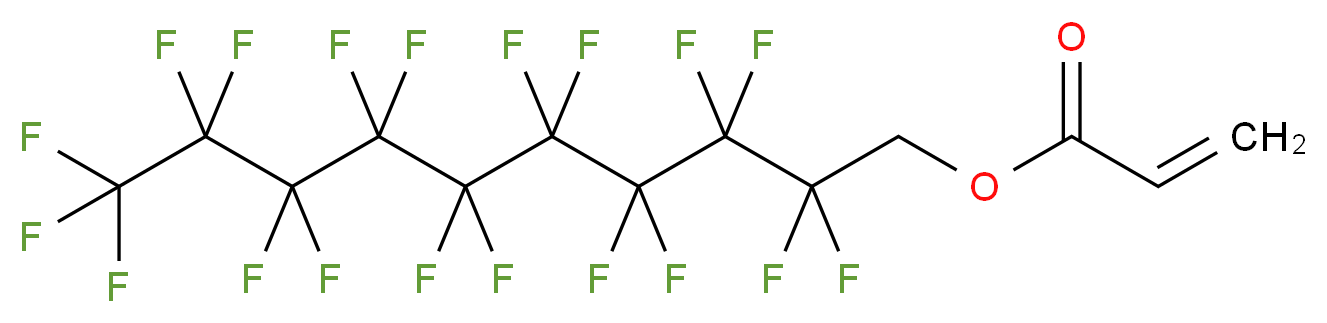 1H,1H-Perfluoro-n-decyl acrylate_分子结构_CAS_335-83-1)