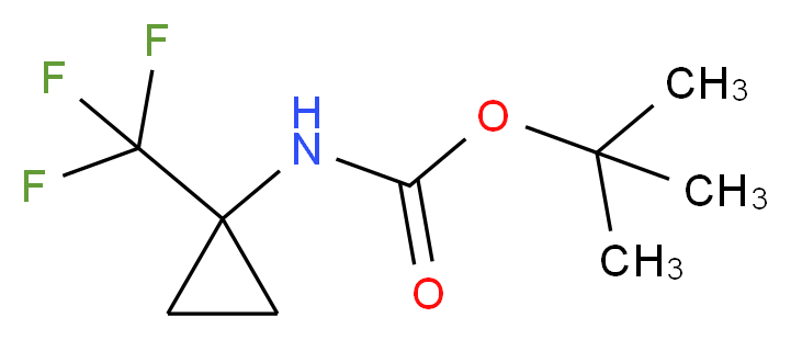 tert-butyl 1-(trifluoromethyl)cyclopropylcarbamate_分子结构_CAS_902494-31-9)