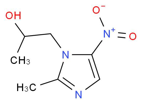 1-(2-methyl-5-nitro-1H-imidazol-1-yl)propan-2-ol_分子结构_CAS_)