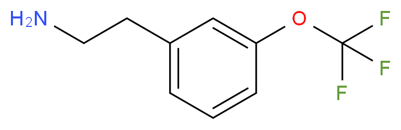 {2-[3-(Trifluoromethoxy)phenyl]ethyl}amine_分子结构_CAS_467461-10-5)