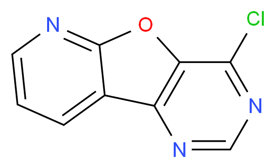 4-Chloropyrido[3',2':4,5]furo[3,2-d]pyrimidine_分子结构_CAS_)