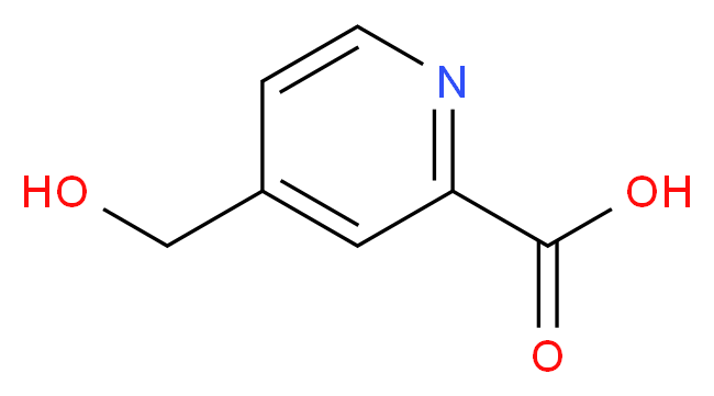 4-(hydroxymethyl)pyridine-2-carboxylic acid_分子结构_CAS_923169-37-3