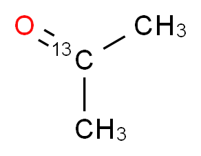 (2-<sup>1</sup><sup>3</sup>C)propan-2-one_分子结构_CAS_3881-06-9