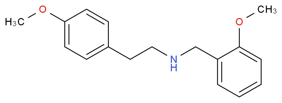 [2-(4-methoxyphenyl)ethyl][(2-methoxyphenyl)methyl]amine_分子结构_CAS_418772-63-1