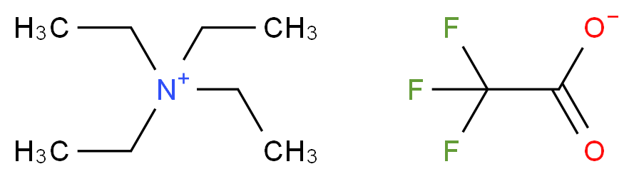 tetraethylazanium trifluoroacetate_分子结构_CAS_30093-29-9