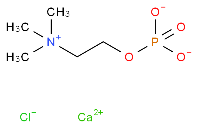 calcium chloride 2-(trimethylazaniumyl)ethyl phosphate_分子结构_CAS_72556-74-2