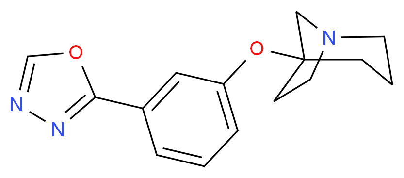 5-[3-(1,3,4-oxadiazol-2-yl)phenoxy]-1-azabicyclo[3.2.1]octane_分子结构_CAS_)