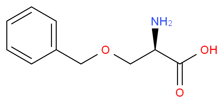 (2R)-2-amino-3-(benzyloxy)propanoic acid_分子结构_CAS_10433-52-0