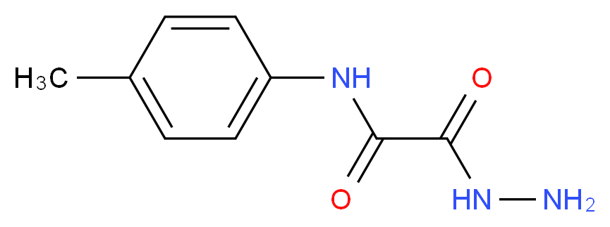 2-Hydrazino-N-(4-methylphenyl)-2-oxoacetamide_分子结构_CAS_50785-58-5)
