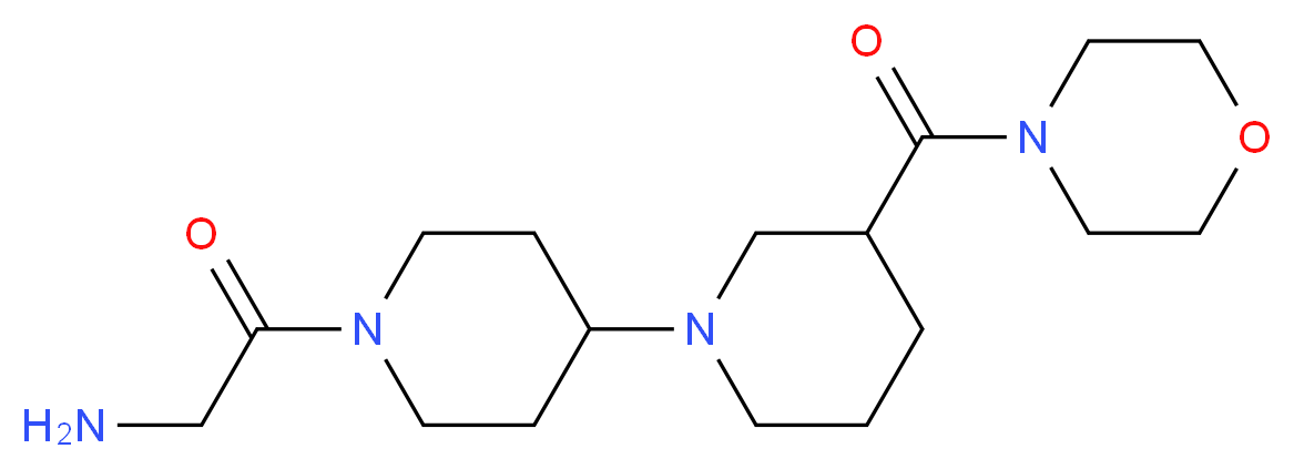 2-[3-(morpholin-4-ylcarbonyl)-1,4'-bipiperidin-1'-yl]-2-oxoethanamine_分子结构_CAS_)