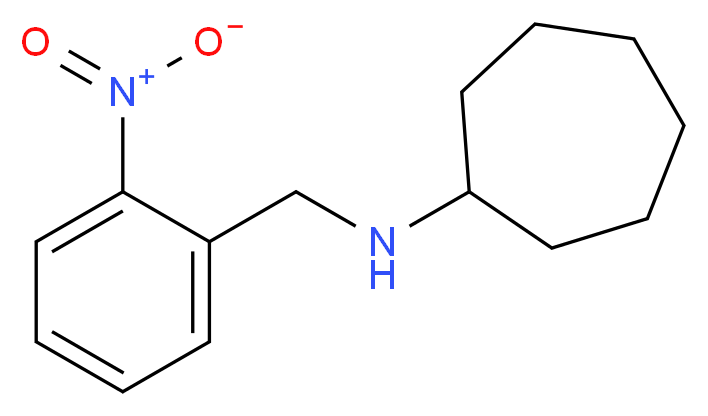 N-[(2-nitrophenyl)methyl]cycloheptanamine_分子结构_CAS_355382-89-7