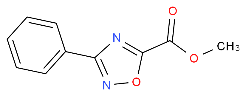 Methyl 3-phenyl-1,2,4-oxadiazole-5-carboxylate_分子结构_CAS_259150-97-5)