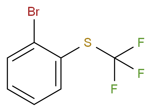 2-(Trifluoromethylthio)bromobenzene_分子结构_CAS_1644-72-0)