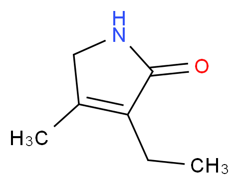 3-Ethyl-4-methyl-3-pyrrolin-2-one_分子结构_CAS_766-36-9)