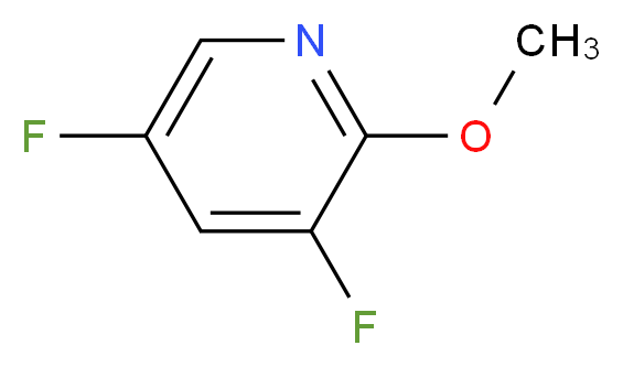 3,5-difluoro-2-methoxypyridine_分子结构_CAS_1171918-06-1