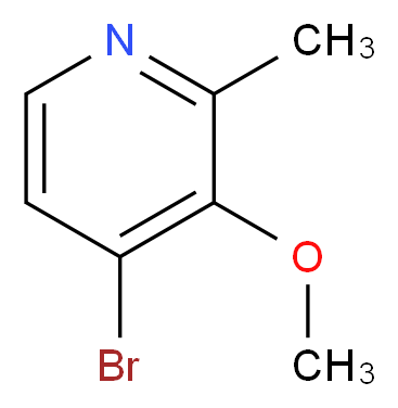 Pyridine, 4-bromo-3-methoxy-2-methyl-_分子结构_CAS_1227592-47-3)