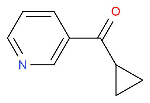 3-cyclopropanecarbonylpyridine_分子结构_CAS_24966-13-0