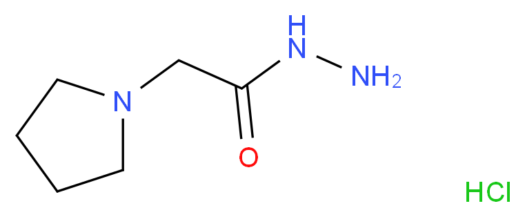 2-Pyrrolidin-1-ylacetohydrazide hydrochloride_分子结构_CAS_7171-96-2)