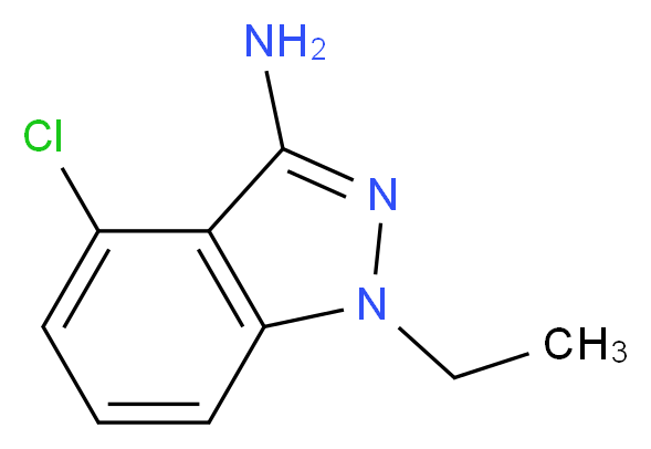 4-chloro-1-ethyl-1H-indazol-3-amine_分子结构_CAS_1015846-49-7)