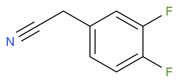 3,4-二氟苯乙腈_分子结构_CAS_658-99-1)