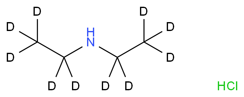 bis(<sup>2</sup>H<sub>5</sub>)ethylamine hydrochloride_分子结构_CAS_285132-87-8