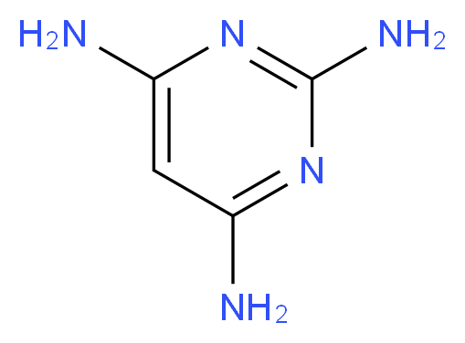 2,4,6-Triaminopyrimidine_分子结构_CAS_1004-38-2)