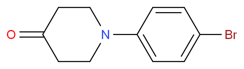 1-(4-bromophenyl)piperidin-4-one_分子结构_CAS_154913-23-2