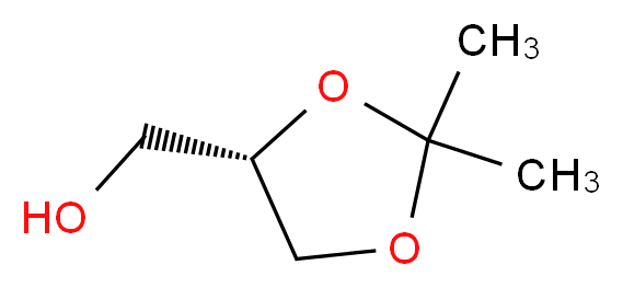 [(4S)-2,2-dimethyl-1,3-dioxolan-4-yl]methanol_分子结构_CAS_22323-82-6