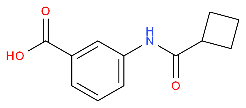 3-[(Cyclobutylcarbonyl)amino]benzoic acid_分子结构_CAS_33582-65-9)