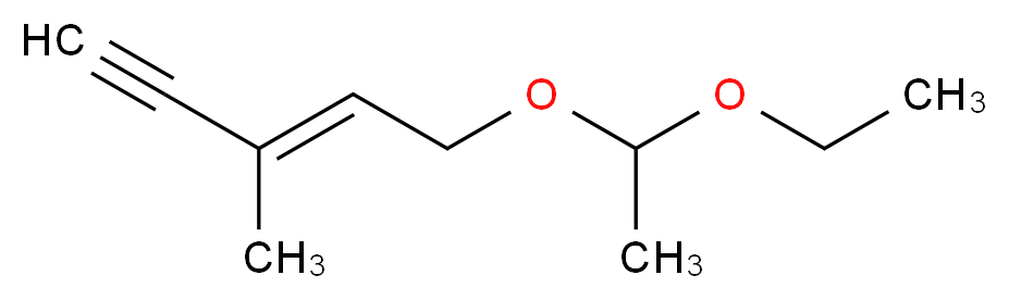 (E)-5-(1-Ethoxyethoxy)-3-Methylpent-3-en-1-yne_分子结构_CAS_63184-82-7)